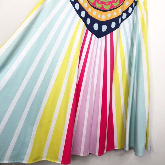 Mara Hoffmann Multi Color Rays Jersey Swing Mini Dress Swim Coverup Sz XS - Picture 8 of 10